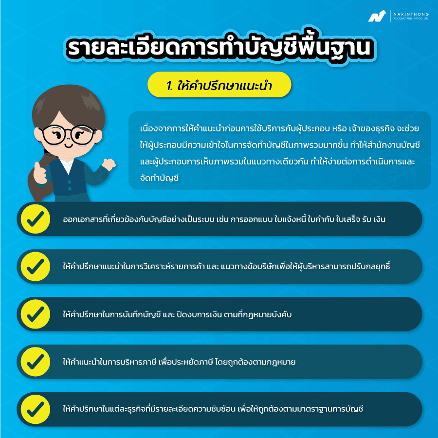 หน้าที่ของสํานักงานบัญชี