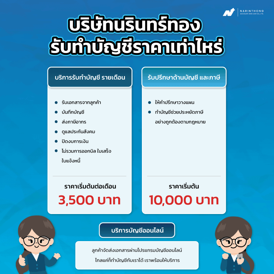 รับทําบัญชีราคา